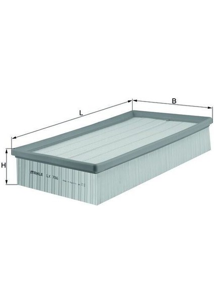 LX786 - Hava Filtresi T5 1.9 Tdı-2.0-2.0tdı-2.5 Tdı 03- - Multıvan T5 1.9 Tdı-2.0-2.5 Tdı 03-