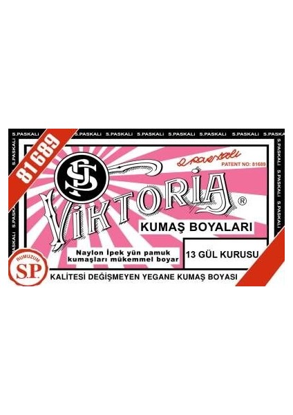 Toz Kumaş Boyası 13 Gül Kurusu