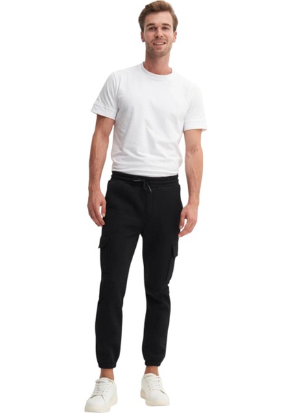 Pamuk Karışımlı 3 Iplik Kargo Cepli Eşofman Altı 86050