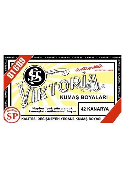 Toz Kumaş Boyası 42 Kanarya