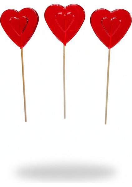 Büyük Boy 10 Adet Kalpli Sosyete Şeker 28 gr Lolipop Kırmızı Çubuklu Çocuk Doğum Günü Party fiyatları