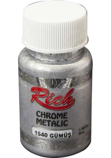 Chrome Metalik Boya 50 Cc. 1540 Gümüş