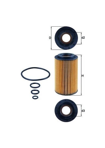 OX153.7D - Yag Fıltresı Mercedes M112 M113 M272 M273 W203 CL203 C219 W211 W220 W221 W163