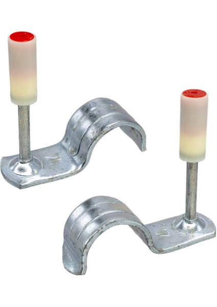 MX004 20MM Boru Sabitleme Kelepçeli Barutlu Çivi (80 Li Paket) modelleri