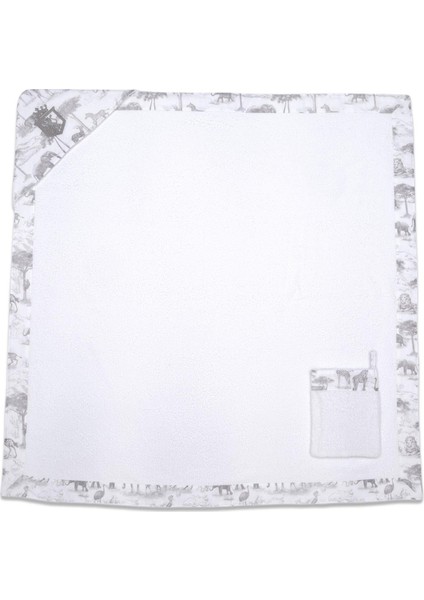 Üçgen Başlıklı Havlu + Kese - Safari - Gri - 90 x 90 cm modelleri
