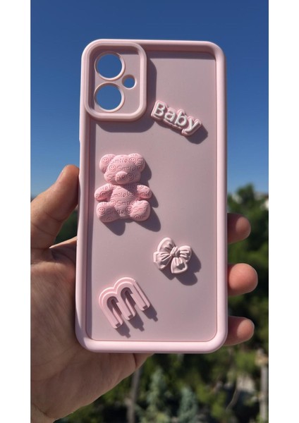 Galaxy A06 Uyumlu Kılıf Çıkartmalı Desenli Kamera Korumalı Kılıf