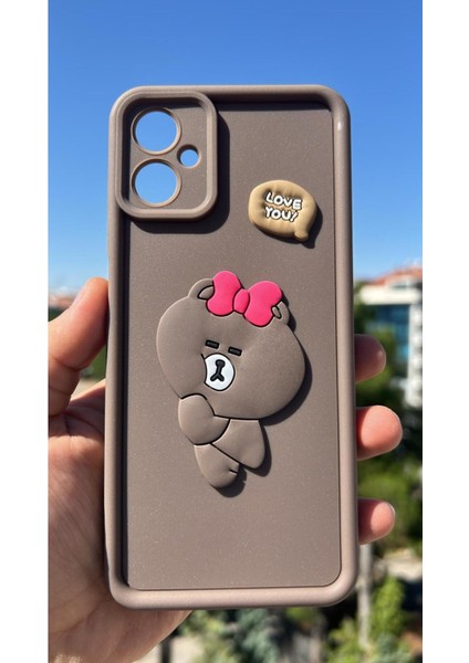 Galaxy A06 Uyumlu Kılıf Çıkartmalı Desenli Kamera Korumalı Kılıf