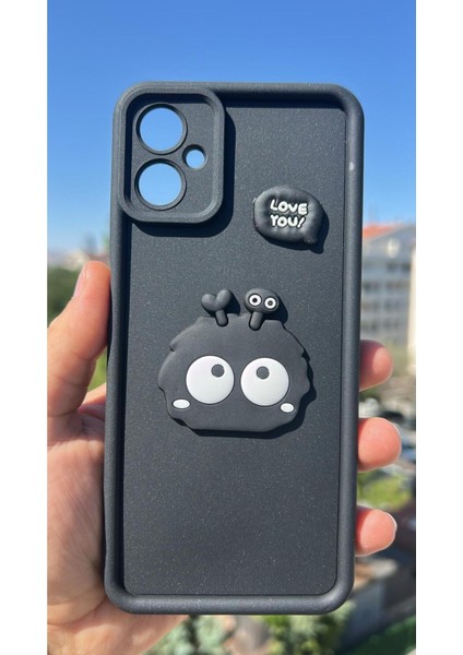 Samsung Galaxy A06 Kılıf Çıkartmalı Desenli Kamera Korumalı Kılıf