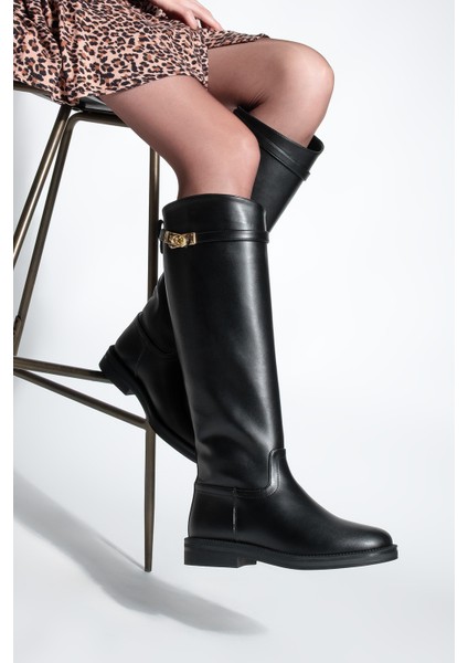 Kadın Tokalı Binici Günlük Çizme Velote fiyatları