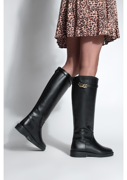 Kadın Tokalı Binici Günlük Çizme Velote fırsatları