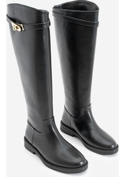 Kadın Tokalı Binici Günlük Çizme Velote indirimleri