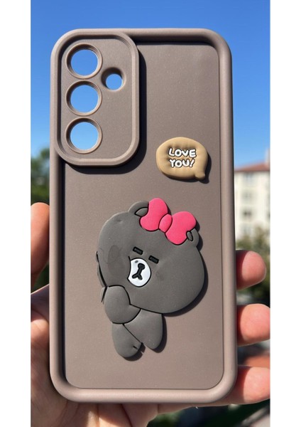 Samsung Galaxy A36 Kılıf Çıkartmalı Desenli Kamera Korumalı Kılıf