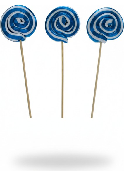 Honey Candy Balcı Şekerleme Küçük Boy 20 Adet Mavi Sosyete Şeker 12 gr Lolipop Çubuklu Çocuk Doğum Günü Party modelleri