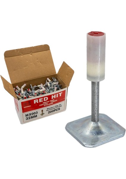 MX003 Kare Pullu Barutlu Çivi 32 mm (200 Lü Paket)