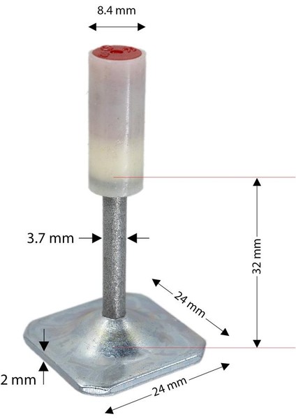 MX003 Kare Pullu Barutlu Çivi 32 mm (200 Lü Paket) modelleri