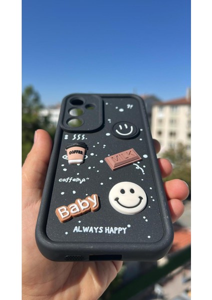 Samsung Galaxy S24 Kılıf Çıkartmalı Desenli Kamera Korumalı Kılıf fiyatları