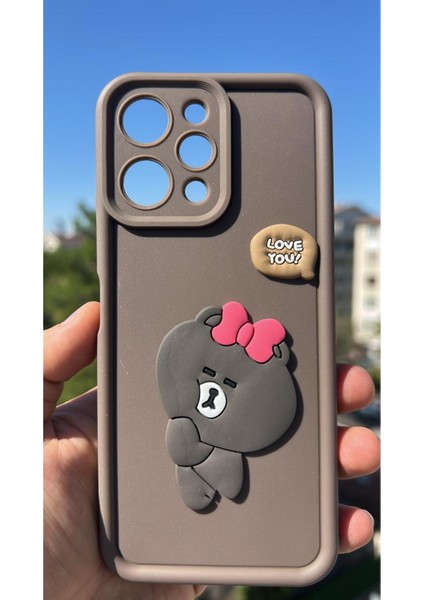 Xiaomi Redmi 12 Kılıf Çıkartmalı Desenli Kamera Korumalı Kılıf