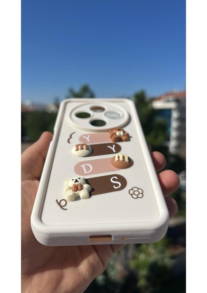 Xiaomi Redmi 14C - Poco C75 Kılıf Çıkartmalı Desenli Kamera Korumalı Kılıf fiyatları