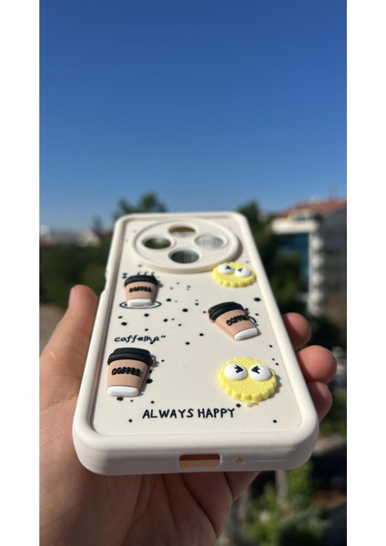 Xiaomi Redmi 14C - Poco C75 Kılıf Çıkartmalı Desenli Kamera Korumalı Kılıf fiyatları