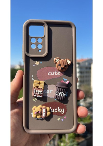 Xiaomi Redmi Note 11 Pro - Note 12 Pro 4g Kılıf Çıkartmalı Desenli Kamera Korumalı Kılıf