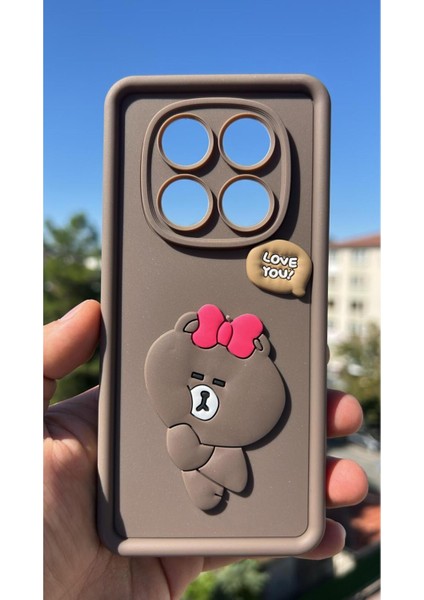 Xiaomi Redmi Note 14 Pro 4g Kılıf Çıkartmalı Desenli Kamera Korumalı Kılıf