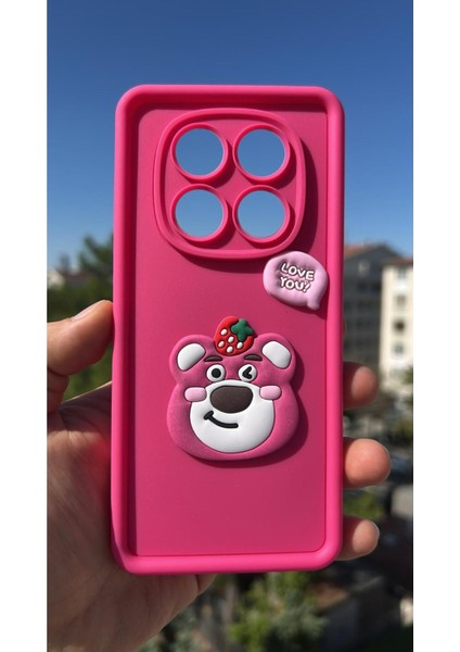 Xiaomi Redmi Note 14 Pro 4g Kılıf Çıkartmalı Desenli Kamera Korumalı Kılıf