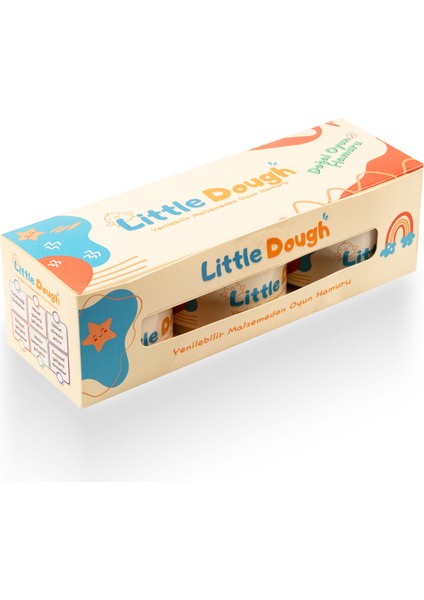 3'lü Doğal Oyun Hamuru - 3*150GRAM - Kırmızı, Mavi, Sarı