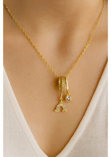 Zarif Gökkuşağı Baget Zirkon Taş Tasarım Renk Atmaz Kararmaz Kadın Çelik Kolye fırsatları