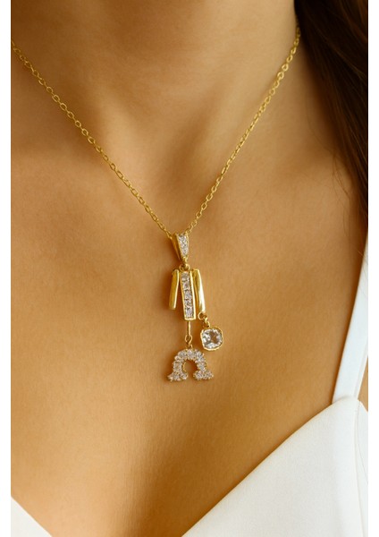 Zarif Gökkuşağı Baget Zirkon Taş Tasarım Renk Atmaz Kararmaz Kadın Çelik Kolye indirimleri