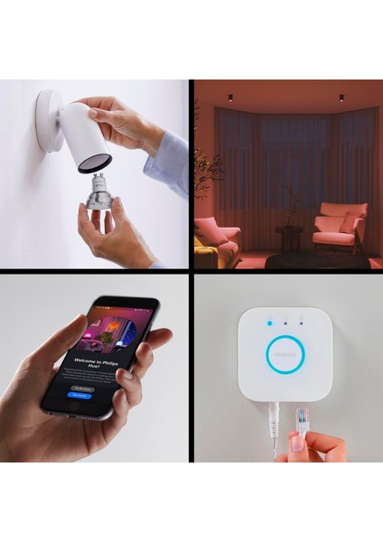 Hue Essential 3'lü GU10 Spot Başlangıç Seti 345 Lumen fırsatları