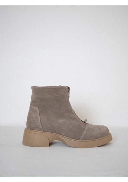 217451115-32 Zenne Kadın Bot Vizon Deri Süet indirimleri