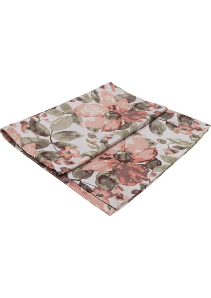 Jakarlı Dokuma Dekoratif Runner 45 x 140 cm Pembe Çiçekli fırsatları