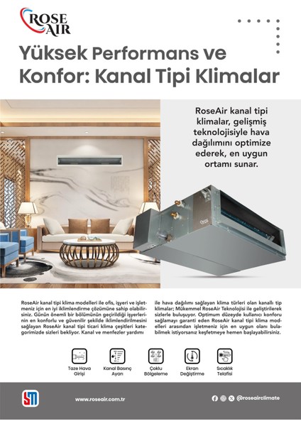 Kanallı 48000 Btu Klima (220V) indirimleri