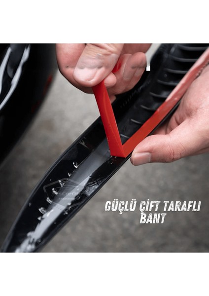 Üniversal Her Araca Uyumlu Esnek Tampon Köşesi Koruma Bandı Tampon Köşe Koruyucu Şerit Yumuşak Bant 2 Parça Siyah 35 cm ONP486