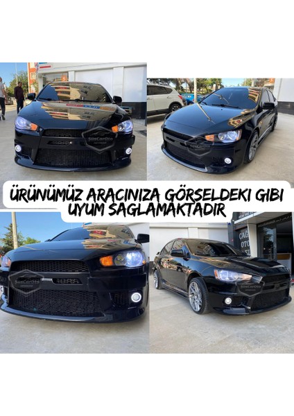 Mitsubishi Lancer 2007-2014 Uyumlu Üniversal Mercekli Angel Sis Farı Metal Su Geçirmez 76 mm Buz Mavi Halkalı Gündüz Farı Angel Eyes 2 Adet modelleri
