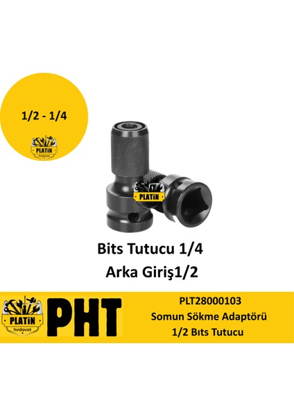 Adaptör Bits Tutucu 1/2-1/4