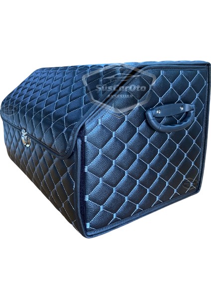 Araç Bagaj Düzenleyici Deri Çanta Organizer Deri Araba Çantası Oto Içi Eşya Aksesuarları Düzenleme Otomobil Aksesuar Malzeme Beyaz Dikişli Kapitone fırsatları