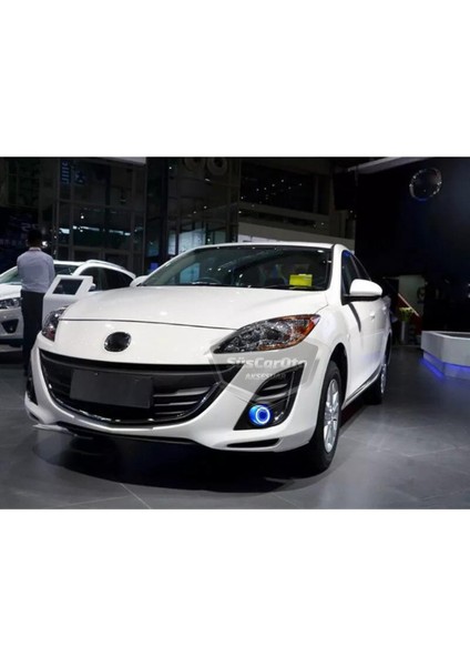 Ford Focus 3 2011-2014 Uyumlu Üniversal Mercekli Angel Sis Farı Metal Su Geçirmez 76 mm Buz Mavi Halkalı Gündüz Farı Angel Eyes 2 Adet