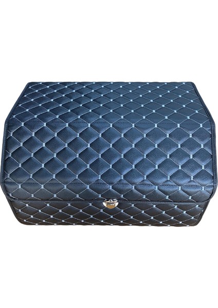 Araç Bagaj Düzenleyici Deri Çanta Organizer Deri Araba Çantası Oto Içi Eşya Aksesuarları Düzenleme Otomobil Aksesuar Malzeme Beyaz Dikişli Kapitone