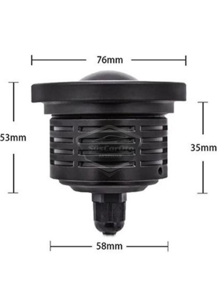 Renault Clio 4 2012-2020 Uyumlu Üniversal Mercekli Angel Sis Farı Metal Su Geçirmez 76 mm Buz Mavi Halkalı Gündüz Farı Angel Eyes 2 Adet