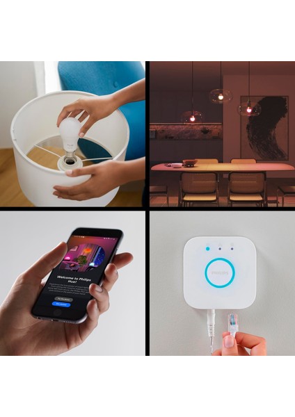 Hue Essential 3'lü E27 Ampul Başlangıç Seti 806 Lumen indirimleri