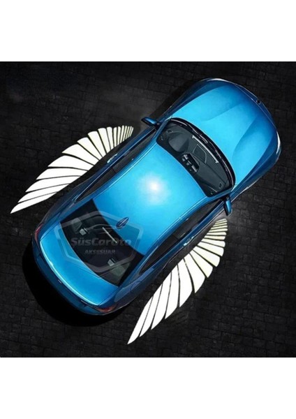 Üniversal Oto Araç Ayna Altı Angel LED Otomobil Gündüz Farı Araba Melek Kanat LED Beyaz 12 Volt fırsatları