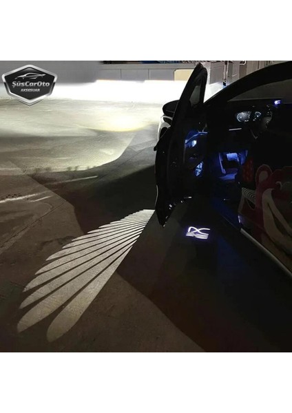Üniversal Oto Araç Ayna Altı Angel LED Otomobil Gündüz Farı Araba Melek Kanat LED Beyaz 12 Volt