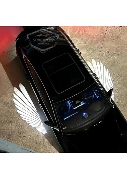 Üniversal Oto Araç Ayna Altı Angel LED Otomobil Gündüz Farı Araba Melek Kanat LED Beyaz 12 Volt