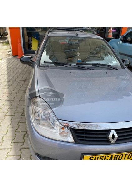 Renault Symbol 2008-2012 Thalia Uyumlu Batman Yarasa Ayna Kapağı Piano Black Abs Plastik