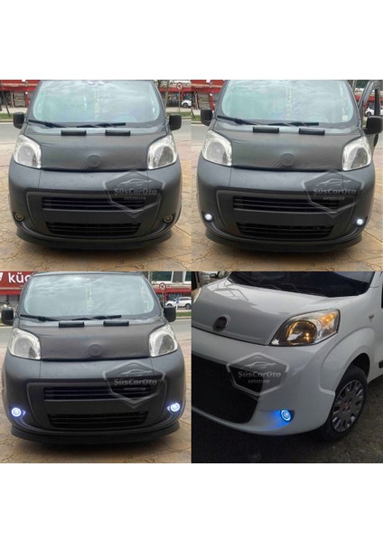 Peugeot Bipper 2008-2022 Uyumlu Üniversal Mercekli Angel Sis Farı Metal Su Geçirmez 76 mm Sarı Halkalı Gündüz Farı Angel Eyes 2 Adet fırsatları