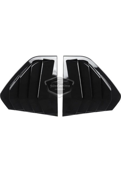 Vw Golf 8 2019 Sonrası Uyumlu Kelebek Cam Izgarası Kelebek Cam Vizörü Havalandırma Sağ Sol Takım Parlak Siyah fırsatları