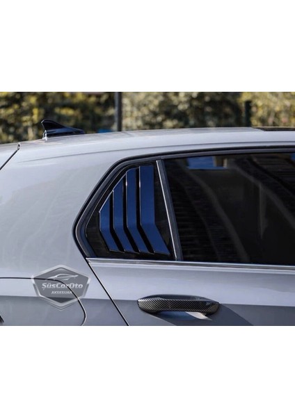 Vw Golf 8 2019 Sonrası Uyumlu Kelebek Cam Izgarası Kelebek Cam Vizörü Havalandırma Sağ Sol Takım Parlak Siyah indirimleri