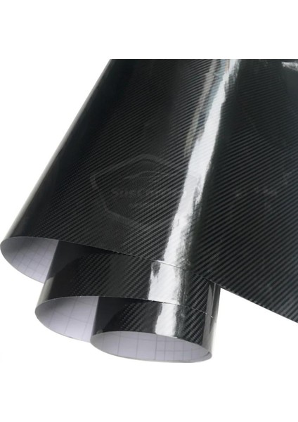 5d Ultra Parlak Karbon Fiber Folyo Film 30 X100 cm Hava Kanallı Yapışkanlı Laptop Cep Telefonu Araç Kaplama Folyosu Çok Amaçlı Jelatinli Siyah