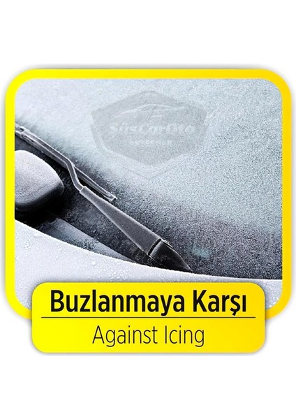 4 Mevsim Oto Ön Cam Brandası Araç Camı Buzlanma Önleyici ve Koruyucu Branda Cam Üstü Kar Örtüsü Buz Brandası Güneş Önleyici 156 x 90 cm fırsatları